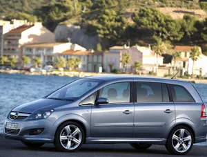Sleek Opel Zafira On The Road Wallpaper