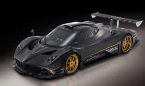 Sleek Pagani Zonda F High-performance Supercar In Motion Wallpaper