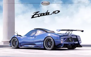 Sleek Pagani Zonda Hp Barchetta In Action Wallpaper