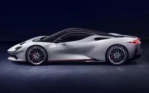 Sleek Pininfarina Concept Car In An Open Road Wallpaper