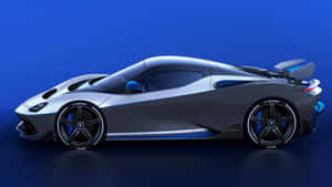 Sleek Pininfarina Concept Car On A Vibrant Background Wallpaper