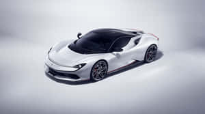 Sleek Pininfarina Concept Vehicle On The Road Wallpaper