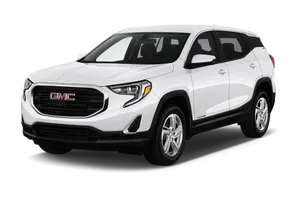 Sleek Red Gmc Terrain Suv In A Stunning Environment Wallpaper