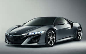 Sleek Red Honda Nsx In Action Wallpaper