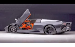 Sleek Red Sports Car Model Wallpaper