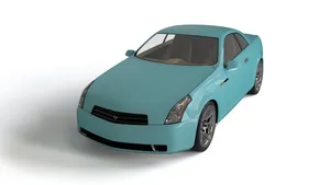 Sleek Red Sports Car On Display In Showroom Wallpaper