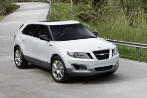 Sleek Saab 9-4x On Highway Wallpaper
