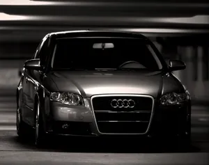 Sleek Silver Audi A3 Parked On The Street Wallpaper