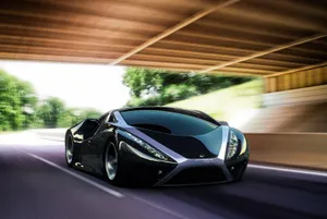 Sleek Silver Ssangyong Suv On The Road Wallpaper