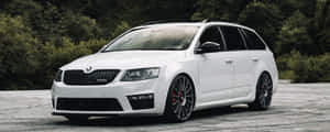 Sleek Skoda Octavia - A Blend Of Luxury And Performance Wallpaper