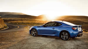 Sleek Subaru Brz Sport Car In Action Wallpaper