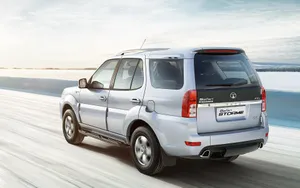 Sleek Tata Motors Vehicle On The Road Wallpaper