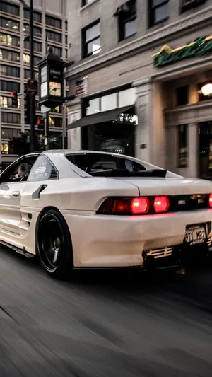 Sleek Tuned Sports Car Wallpaper