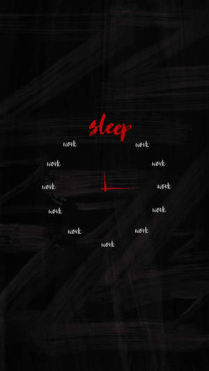 Sleep Clock Art Wallpaper