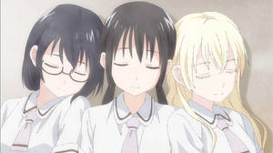 Sleeping Asobi Asobase Girls Wallpaper