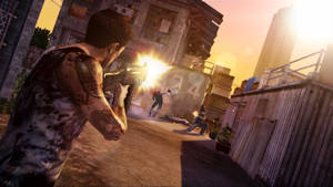 Sleeping Dogs Game Gunfire Wallpaper