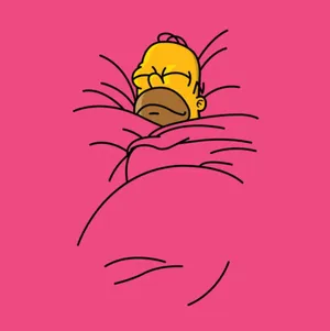 Sleeping Homer Simpson Wallpaper