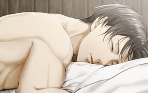 Sleeping Shirtless Levi Aesthetic Wallpaper