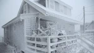 Sleet Covering An Entire House Wallpaper