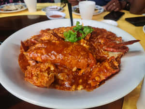 Sliced Chilli Crab Wallpaper