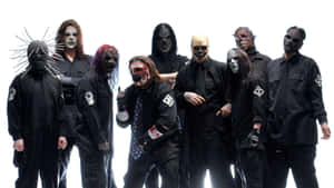 Slipknot Desktop Male Group Wearing Black Suits Wallpaper