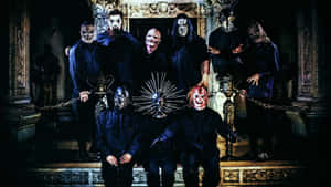 Slipknot Performing On Stage Wallpaper