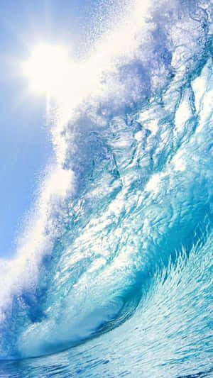 Slow-undulating Wave Iphone Wallpaper