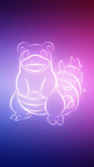 Slowbro Glowing Art Wallpaper
