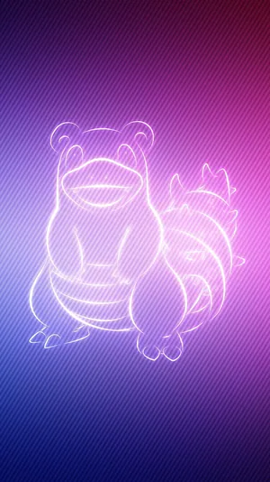 Slowbro Glowing Art Wallpaper