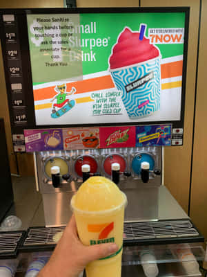 Slurpee Machineand Cup Wallpaper