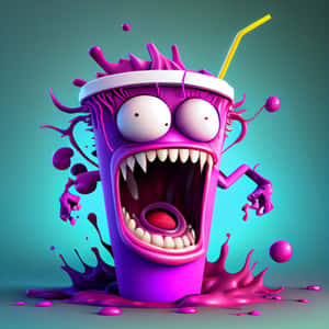 Slushy Monster 3d Wallpaper