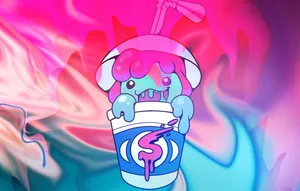 Slushy Monster Logo Wallpaper