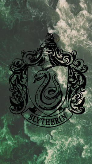 Slytherin Aesthetic House Slytherin Emblem Wallpaper