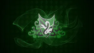 Slytherin Aesthetic Shield And Snake Wallpaper