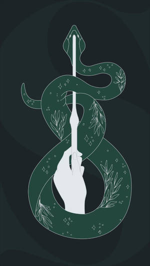 Slytherin Aesthetic Vector Art Wallpaper