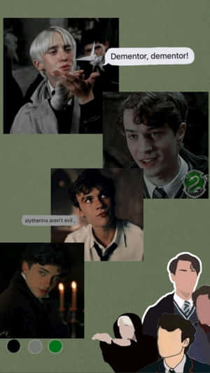 Slytherin Collage Fan Art Wallpaper