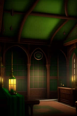 Slytherin Common Room Ambience Wallpaper