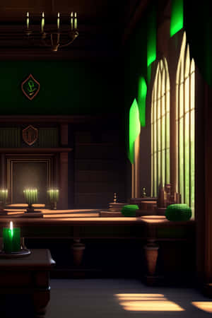 Slytherin Common Room Ambience Wallpaper