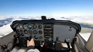 Small Aircraft Cockpit View Wallpaper