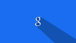 Small Google Logo In Blue Wallpaper