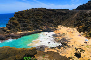 Small Oahu Beach Wallpaper