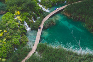 Small Waterfalls In Croatia Wallpaper