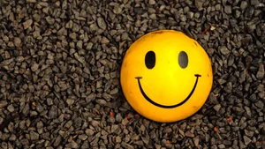 Smile Emoji Stones Wallpaper
