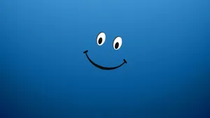 Smiley Face Blue Pc Wallpaper