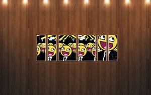 Smiley Meme Faces Portrait Wallpaper