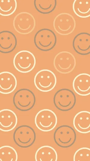 Smiley Pattern Wallpaper Wallpaper