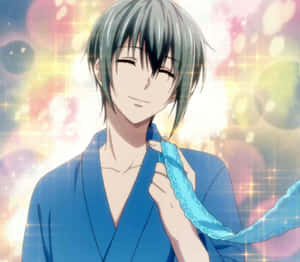 Smiling Anime Character Akito Sohma Wallpaper