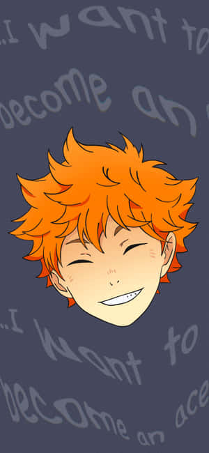 Smiling Anime Character Haikyuu Phone Wallpaper Wallpaper