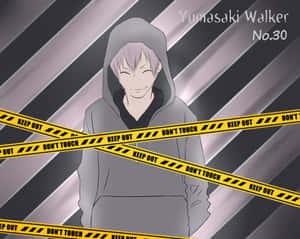 Smiling Anime Character Yumasaki Walker Wallpaper