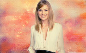 Smiling Ellen Pompeo Wallpaper